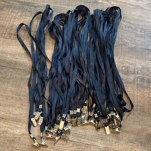 45ct Navy Blue Lanyards with‎ 1 clip